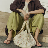 LIVORNO-2 oversized linen collar shirt