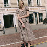 MILOS puff sleeve linen blouse