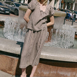 SION gathered linen skirt