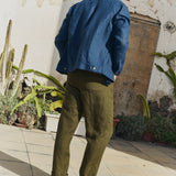 R: Men’s linen pants ALBURY (Color: Beige; Size: S)