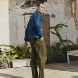 R: Men’s linen jacket HALDEN (Color: Admiral Blue; Size: S)