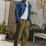 R: Men’s linen pants ALBURY (Color: Beige; Size: S)