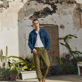R: Men’s linen pants ALBURY (Color: Beige; Size: S)