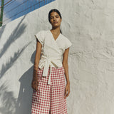 Maxi WELS wide leg linen pants