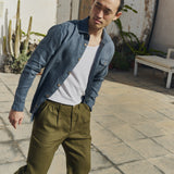 R: Men’s linen pants ALBURY (Color: Beige; Size: S)