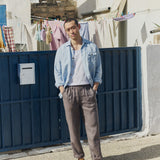 R: Men’s linen pants ALBURY (Color: Loden Green; Size: M)