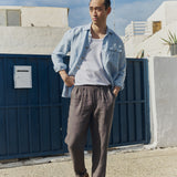 Men’s long sleeve linen shirt MONTREAL