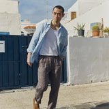R: Men’s linen pants ALBURY (Color: Loden Green; Size: M)