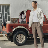 R: Men’s linen pants ALBURY (Color: Loden Green; Size: M)