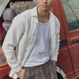 Men’s long sleeve linen shirt MONTREAL