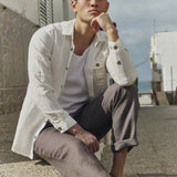 Men’s long sleeve linen shirt MONTREAL