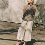 EZE linen peplum top