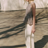 EZE linen peplum top