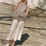 EZE linen peplum top