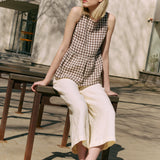 EZE linen peplum top
