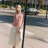 MIJAS bow tie linen blouse