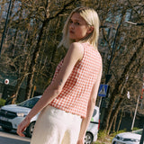 MIJAS bow tie linen blouse