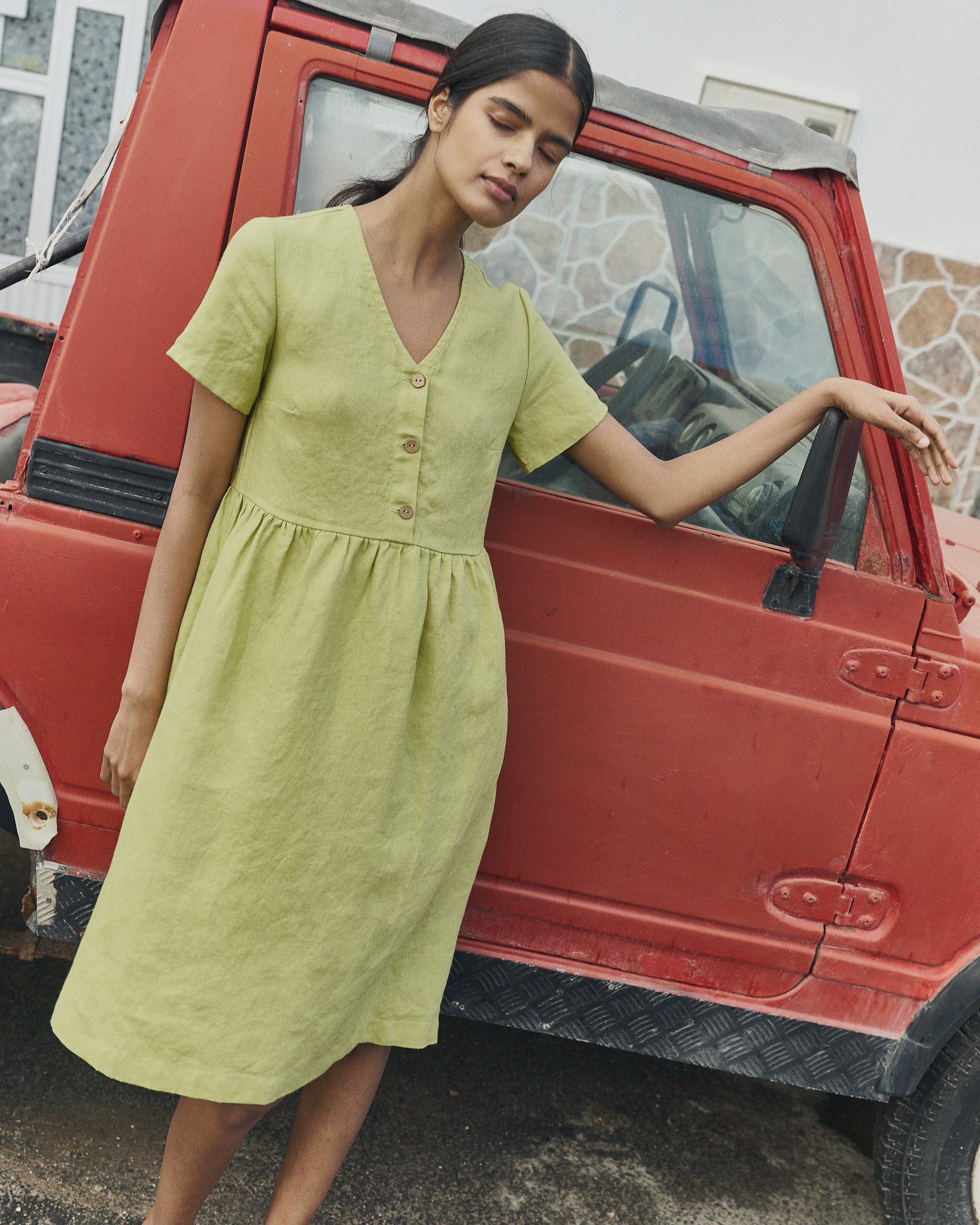 not perfect linen sydney dress VOLUME oversized linen dress