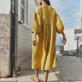MONTMARTE oversized linen dress