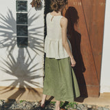 EZE linen peplum top