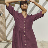 RONDA button down linen dress