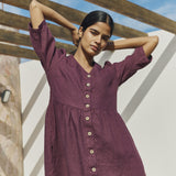 RONDA button down linen dress