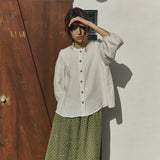 ELMINA-2 button-up linen shirt