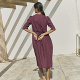 RONDA button down linen dress
