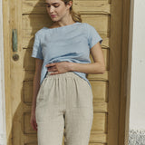 HAMBURG fitted linen top