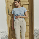 R: ATHENS-2 linen pants (Color: Oat Milk; Size: XXL)