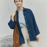 YVOIRE relaxed linen shirt