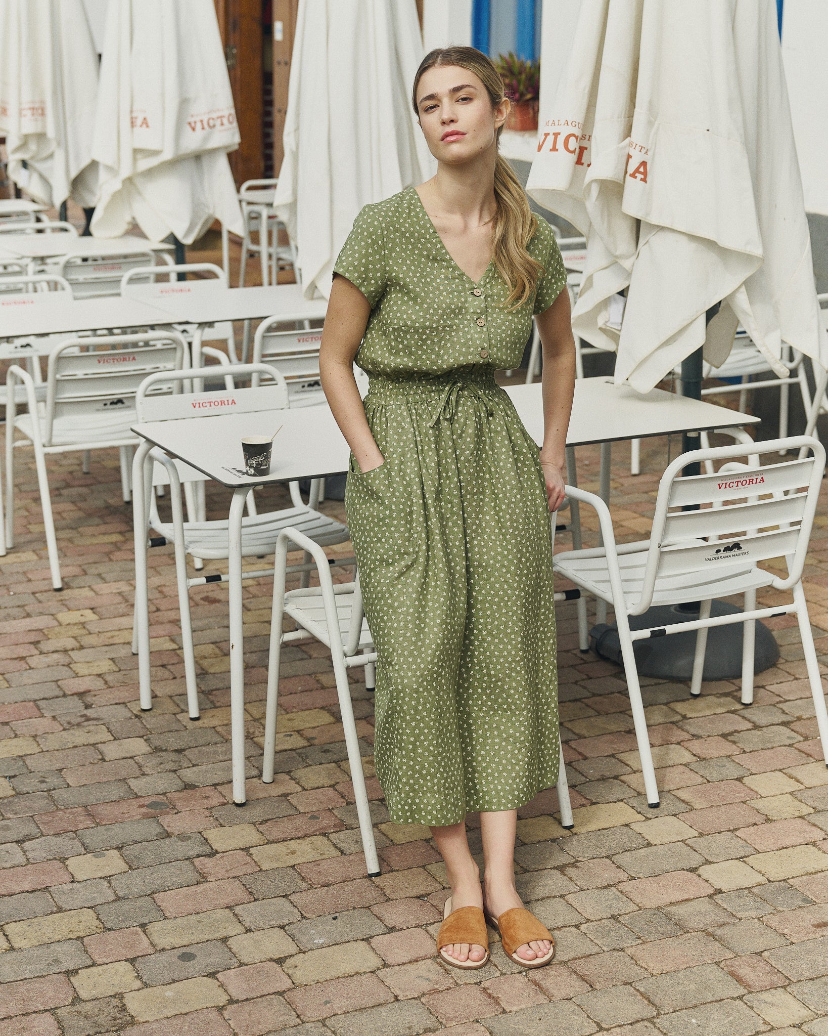 Green Linen Dress with Pockets REINE Maxi| notPERFECTLINEN not PERFECT LINEN Green Linen Dress with Pockets REINE Maxi| notPERFECTLINEN not PERFECT LINEN