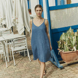 LANGLEY slip linen dress