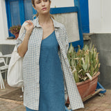 LANGLEY slip linen dress
