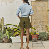 SOLLER linen shorts