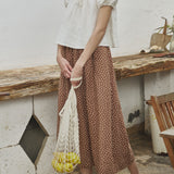 SION gathered linen skirt