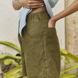 SOLLER linen shorts