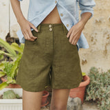 SOLLER linen shorts