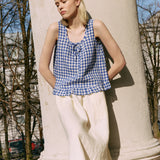 BERRY linen blouse