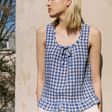 BERRY linen blouse