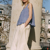 BERRY linen blouse