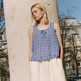 BERRY linen blouse