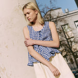BERRY linen blouse