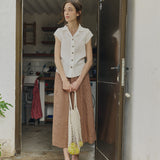 NOOSA collar linen shirt