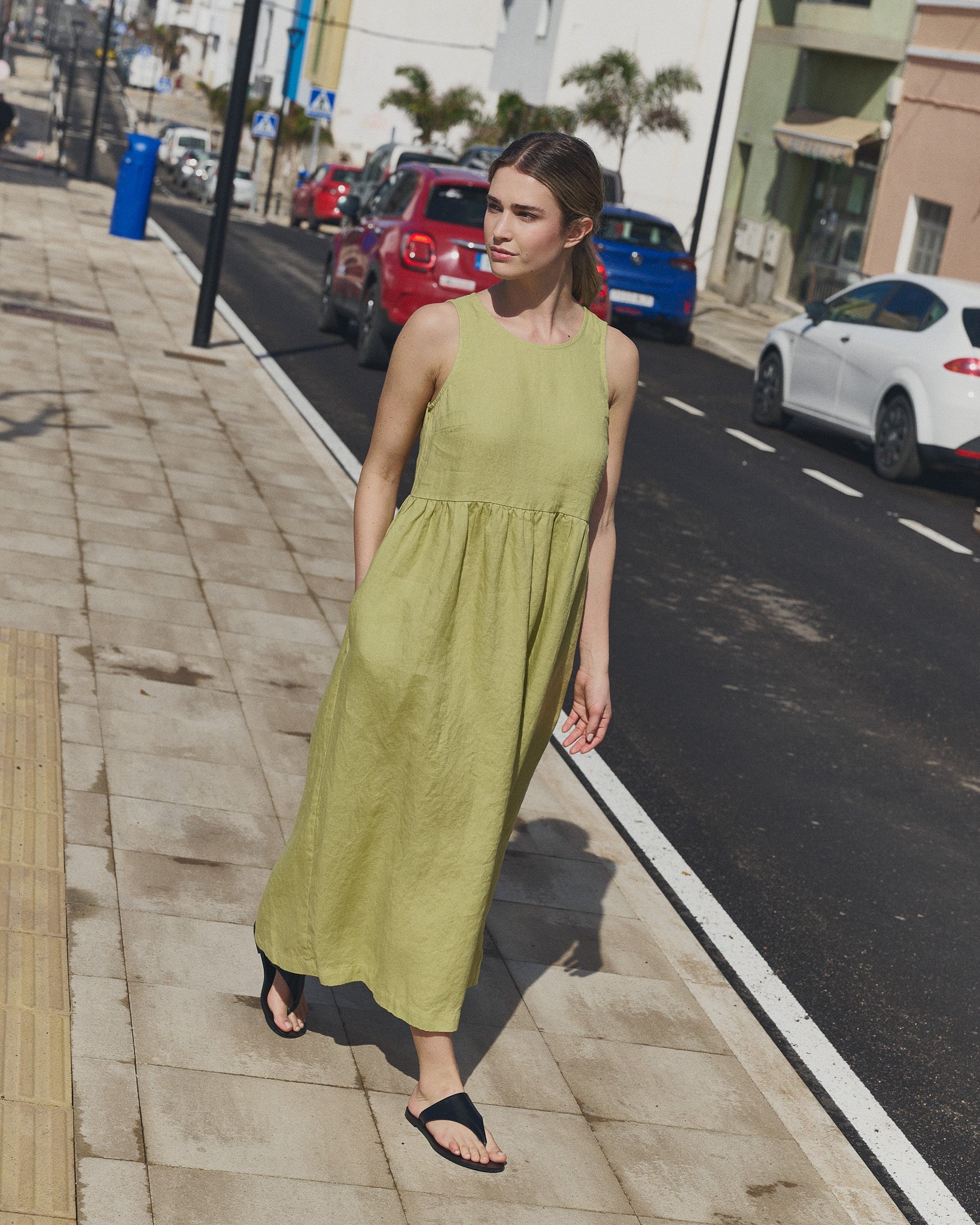 not perfect linen dress NAPA long linen dress