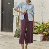 R: Maxi WELS wide leg linen pants (Color: Beige; Size: M - MAXI length)