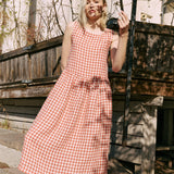 Maxi SMOCK loose linen dress