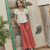DELILAH maxi linen skirt