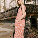 Maxi SMOCK loose linen dress