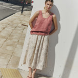 PORTO linen tank top